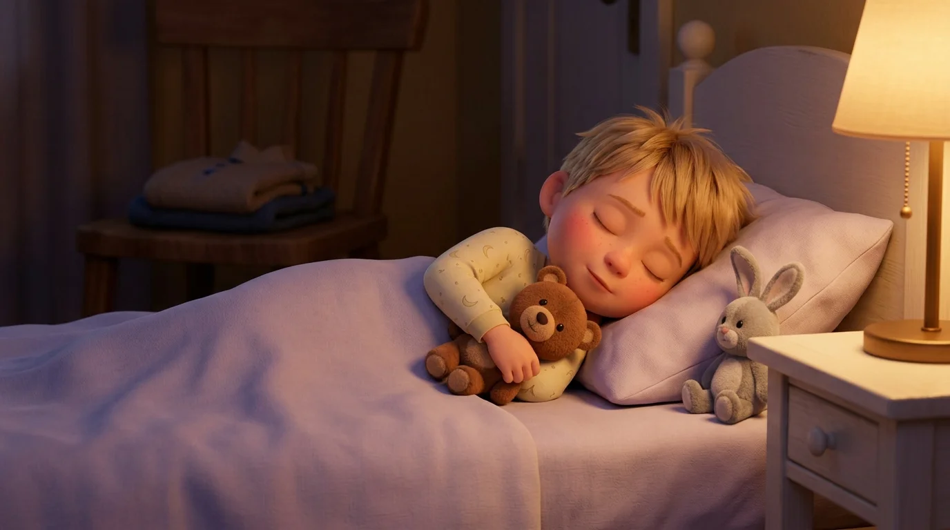 Gute-Nacht-Geschichte für ein Kind mit Albträumen