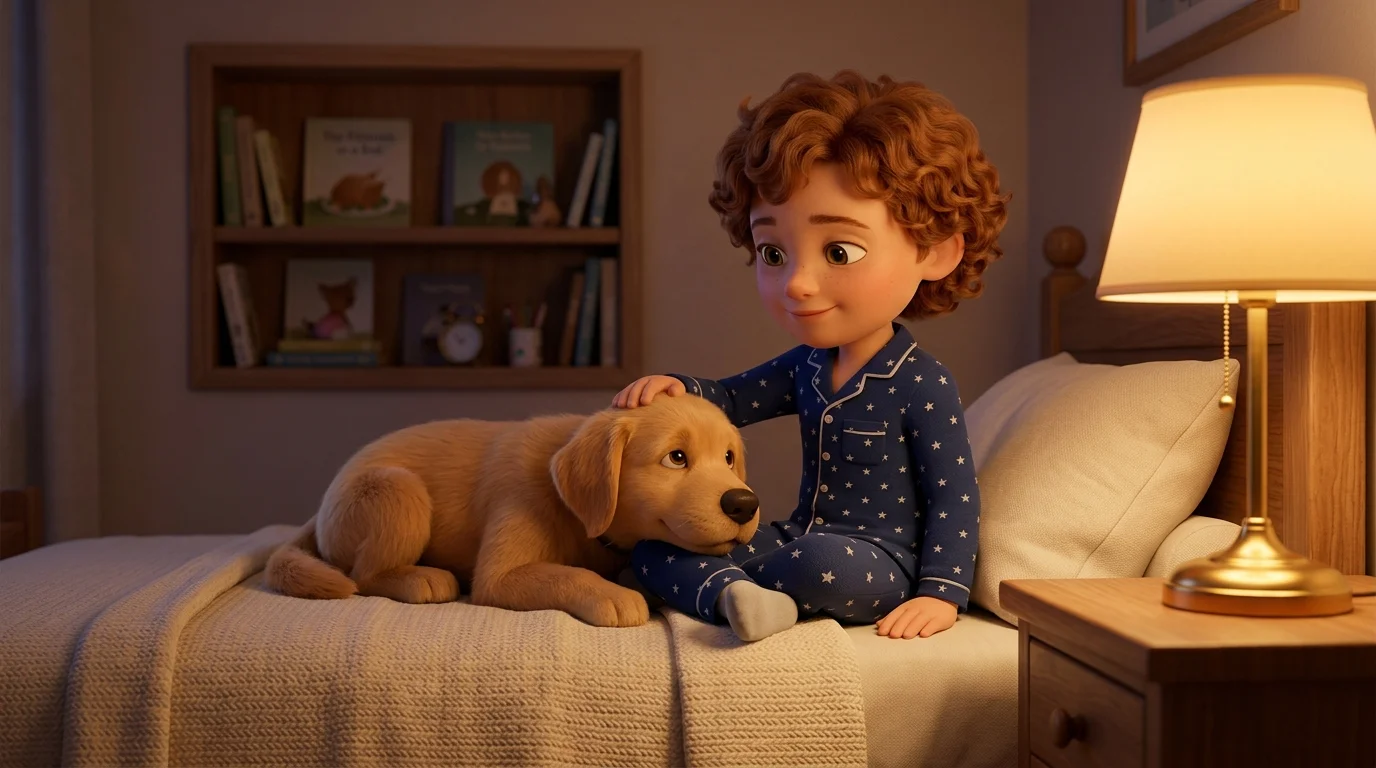 A personalized bedtime story for a child afraid of the dark