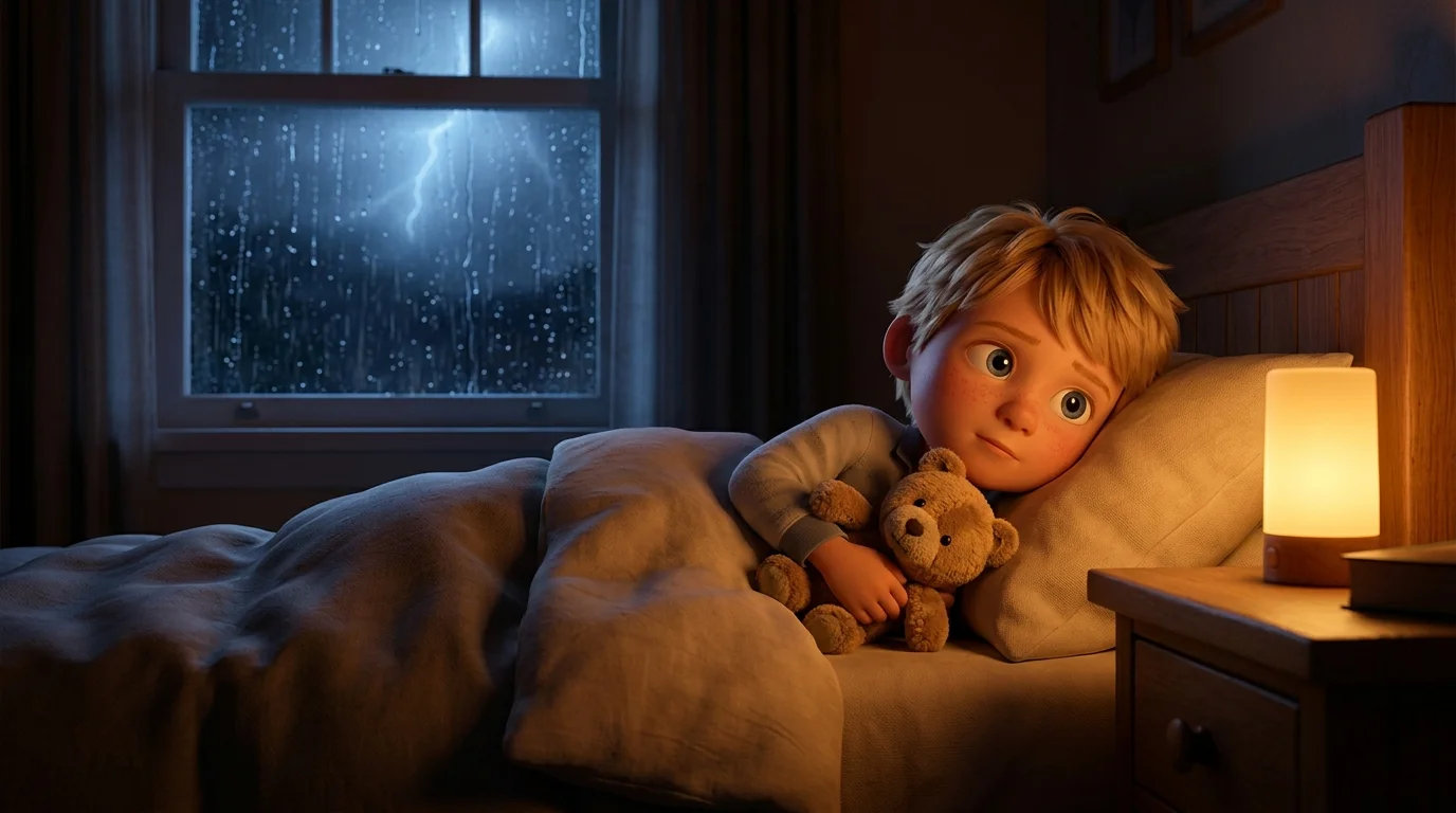 Bedtime story for a child afraid of thunder