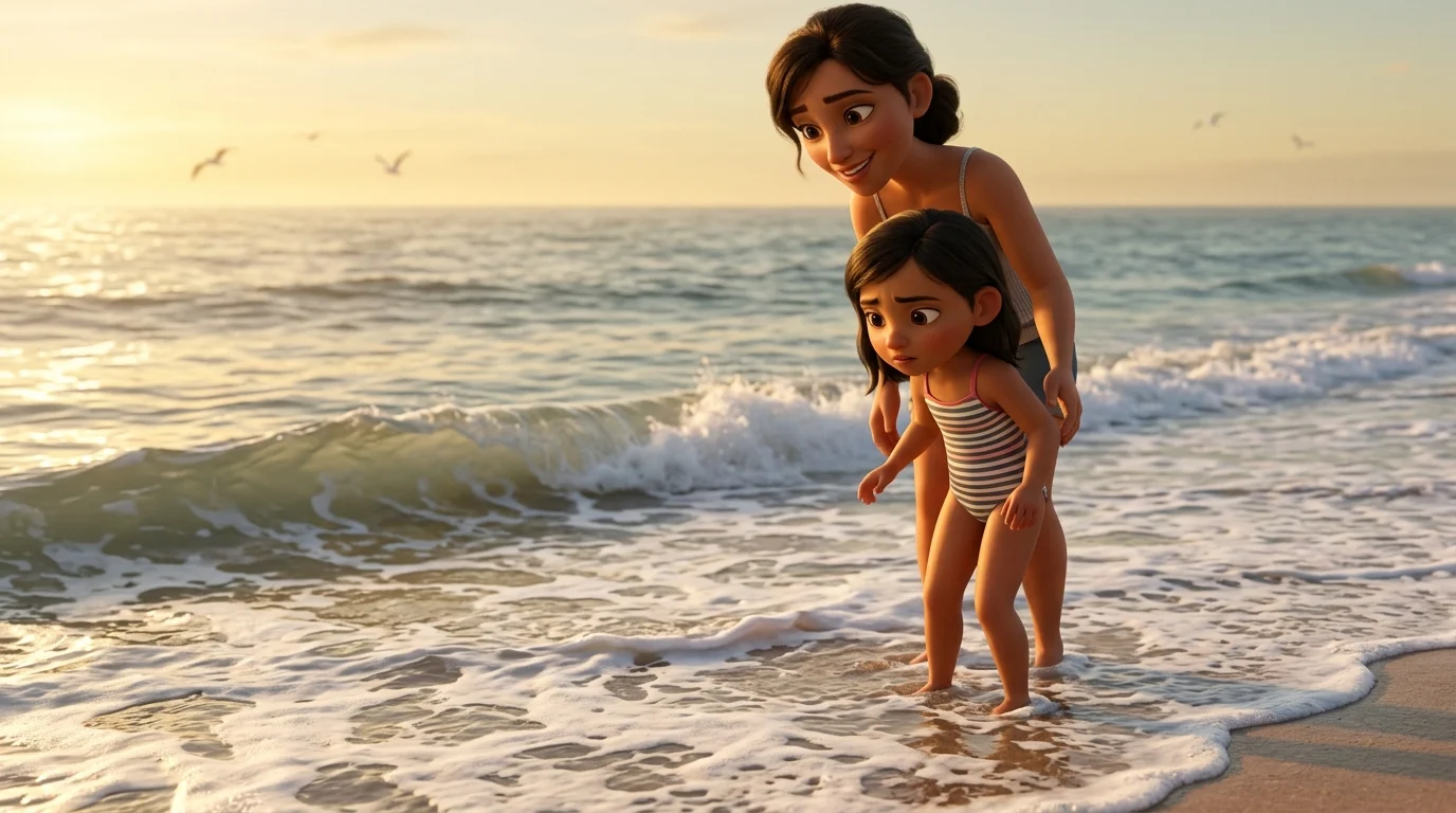 Cuento para un niño que tiene miedo de las olas