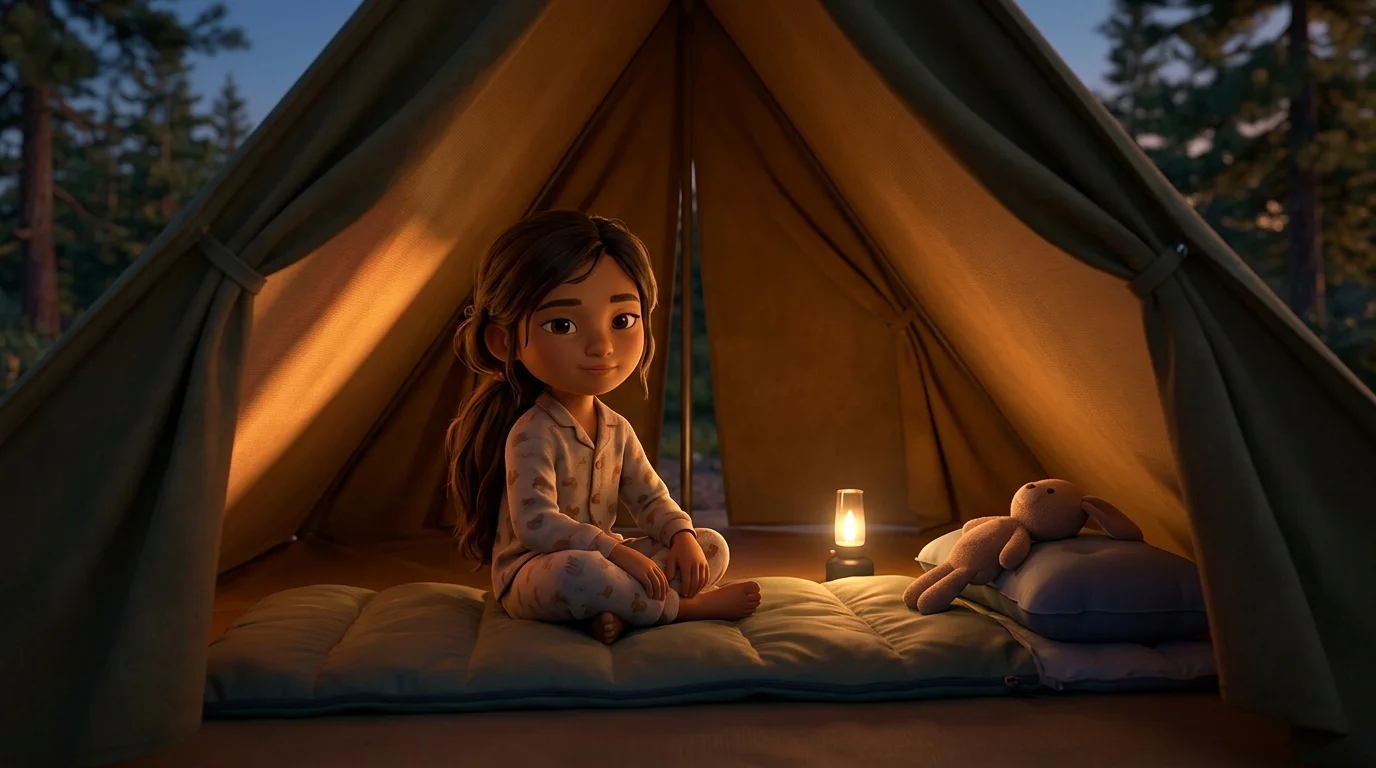 Cuento para un niño que va de camping en familia