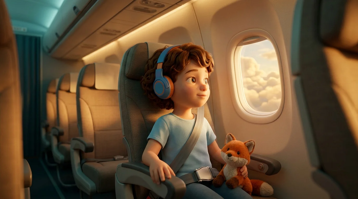 Histoire pour un enfant qui prend l'avion en vacances