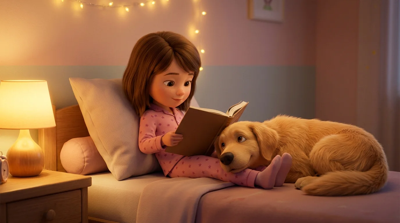 Votre chien dans l'histoire du soir