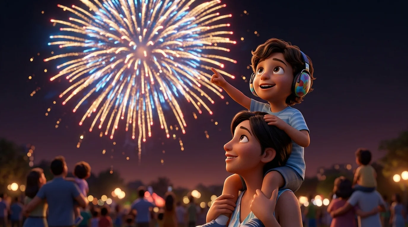 Storia per un bambino che scopre i fuochi d'artificio